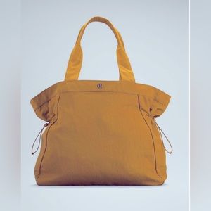 Lululemon Side Cinch Shoppers Tote Bag 18L Color-Mustard NWT😎Spring Specials